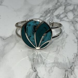 Turquoise Inlay Cuff Bracelet